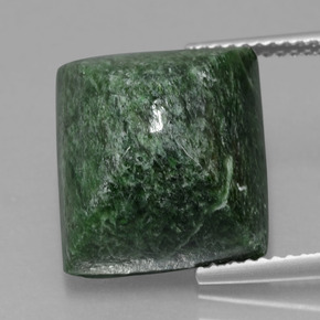 Maw-sit-sit verde natural 15,15ct, baguete, opaco