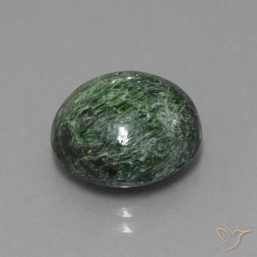Maw-Senta-Senta Verde escuro Natural 10.46ct, Redondo, Opaco
