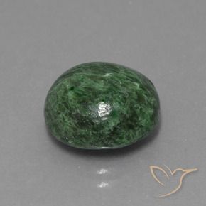 Maw-Senta-Senta Verde escuro Natural 7.37ct, Redondo, Opaco