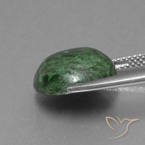 Maw-Senta-Senta Verde escuro Natural 7.37ct, Redondo, Opaco