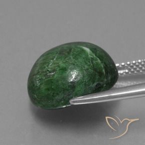 Maw-Senta-Senta verde escuro Natural 12.01ct, Redondo, Opaco