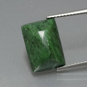 Maw-sit-sit verde natural 6,83ct, baguete, opaco