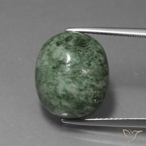 16.43ct Natural Verde Terroso Maw-Senta-Senta, oval, Opaco