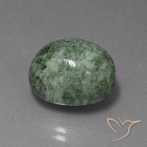 Maw-Senta-Senta Verde Terroso Natural 16.43ct, oval, Opaco