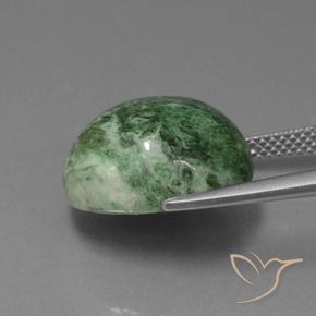 Maw-Senta-Senta Verde médio Natural 14.41ct, oval, Opaco