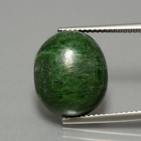 Maw-sit-sit verde natural 12,36ct, corte oval, opaco