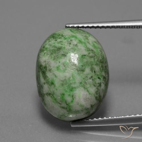 13.87ct Natural Verde Médio-Claro Maw-Senta-Senta, oval, Opaco