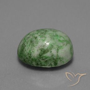Maw-Senta-Senta Verde Médio-Claro Natural 13.87ct, oval, Opaco