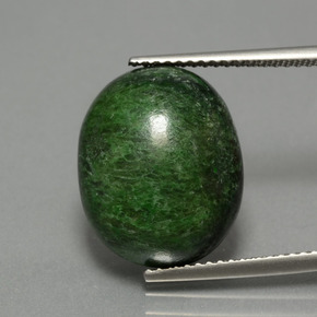 Maw-sit-sit Verde Natural 13,62ct, Corte Oval, Opaco