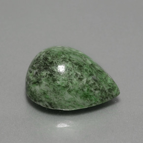 Maw-sit-sit verde natural 13,96ct, formato de pêra, opaco