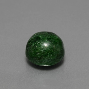 Maw-sit-sit verde natural 8,58ct, corte redondo, opaco