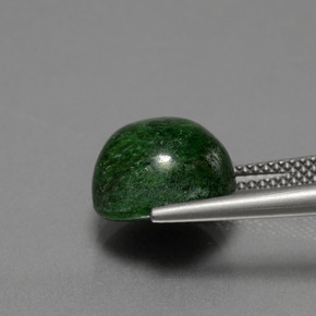 Maw-sit-sit verde natural 8,58ct, corte redondo, opaco