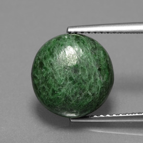Maw-sit-sit Verde Natural 5,35ct, Corte Redondo, Opaco