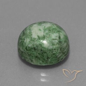 Maw-Senta-Senta verde musgo quente Natural 11.85ct, Redondo, Opaco