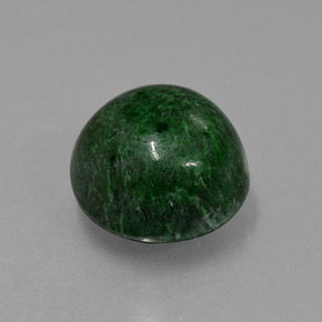 Maw-sit-sit verde natural 7,24ct, corte redondo, opaco