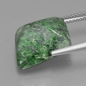 Maw-sit-sit verde natural 11,56ct, baguete, opaco
