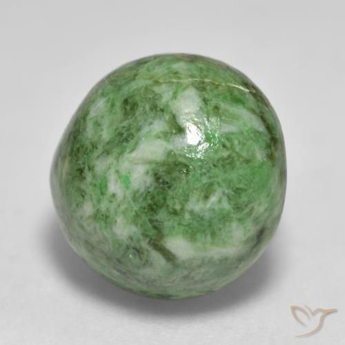 Maw-Senta-Senta Verde médio Natural 11.60ct, Redondo, Opaco