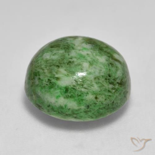Maw-Senta-Senta Verde médio Natural 11.60ct, Redondo, Opaco