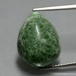 Maw-Senta-Senta Verde Natural 15.14ct, Formato de pêra, Opaco