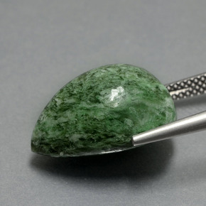 Maw-Senta-Senta Verde Natural 15.14ct, Formato de pêra, Opaco