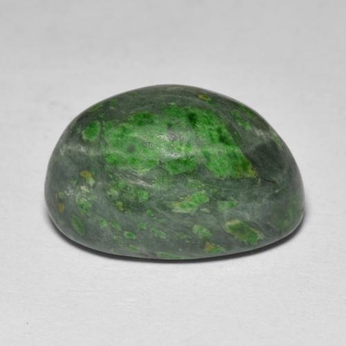 Maw-Senta-Senta verde escuro Natural 10.29ct, Corte Oval, Opaco