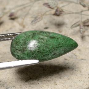 Maw-Senta-Senta Verde Natural 4.77ct, Formato de pêra, Opaco