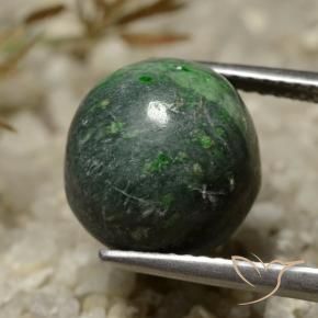 Maw-Senta-Senta Verde médio Natural 7.81ct, Corte Redondo, Opaco