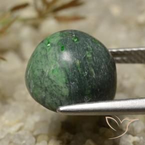 Maw-Senta-Senta Verde médio Natural 7.81ct, Corte Redondo, Opaco