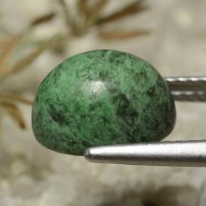 Maw-sit-sit verde natural 4,29ct, corte oval, opaco