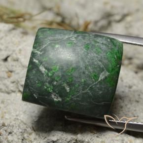 Maw-Senta-Senta verde escuro Natural 33.51ct, baguete, Opaco