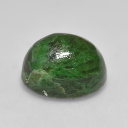 Maw-sit-sit verde natural 6,33ct, corte oval, opaco