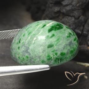 Maw-Senta-Senta Verde médio Natural 29.35ct, oval, Opaco