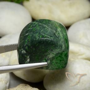 Maw-Senta-Senta Verde escuro Natural 77.61ct, baguete, Opaco