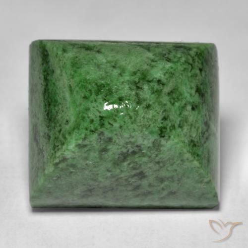 30.33ct Natural verde escuro Maw-Senta-Senta, baguete, Opaco