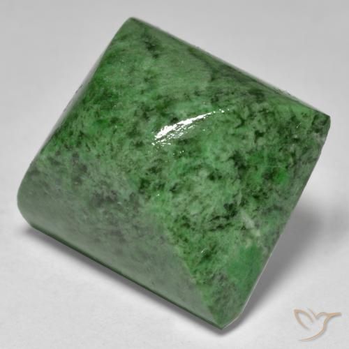 Maw-Senta-Senta verde escuro Natural 30.33ct, baguete, Opaco