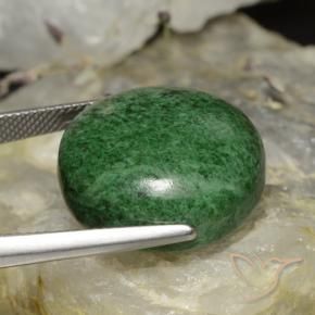 Maw-Senta-Senta verde escuro Natural 32.74ct, Redondo, Opaco