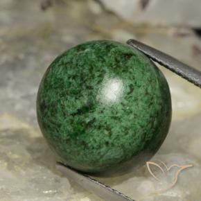 Maw-Senta-Senta verde escuro Natural 19.60ct, Redondo, Opaco