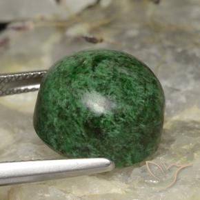 Maw-Senta-Senta verde escuro Natural 19.60ct, Redondo, Opaco