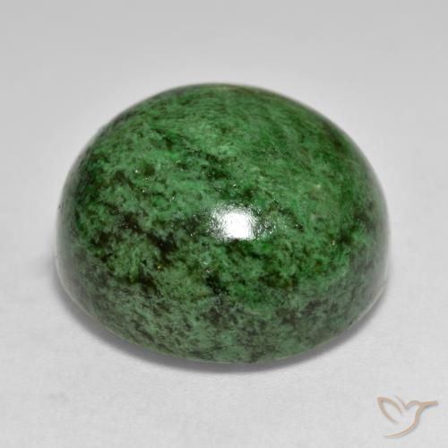 Maw-Senta-Senta Verde escuro Natural 34.00ct, Redondo, Opaco
