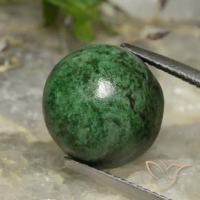 Maw-Senta-Senta verde escuro Natural 12.60ct, Redondo, Opaco