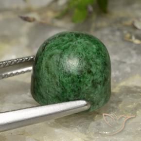 Maw-Senta-Senta verde escuro Natural 12.60ct, Redondo, Opaco