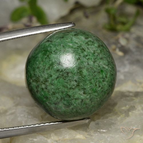 25.08ct Natural verde pinho Maw-Senta-Senta, Redondo, Opaco
