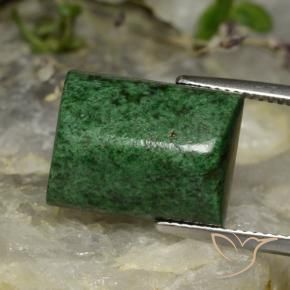 Maw-Senta-Senta verde escuro Natural 16.56ct, baguete, Opaco