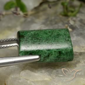 Maw-Senta-Senta verde escuro Natural 16.56ct, baguete, Opaco