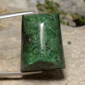 Maw-sit-sit verde natural 39,21ct, baguete, opaco