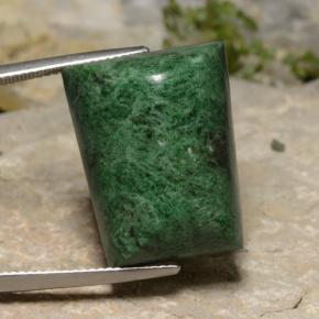 Maw-sit-sit verde natural 39,21ct, baguete, opaco