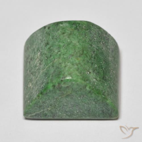 Maw-Senta-Senta Verde Terroso Natural 30.31ct, baguete, Opaco