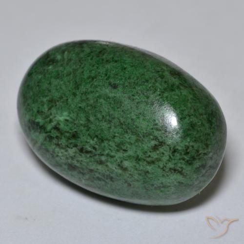 Maw-Senta-Senta Verde escuro Natural 40.52ct, oval, Opaco