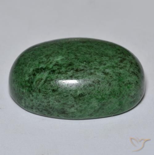Maw-Senta-Senta Verde escuro Natural 40.52ct, oval, Opaco