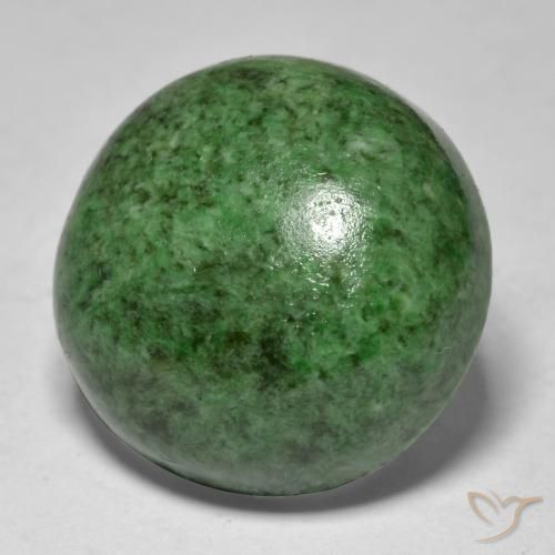 Maw-Senta-Senta verde escuro Natural 17.32ct, Redondo, Opaco